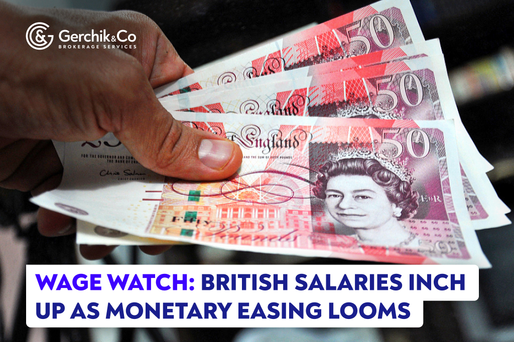 Wage Watch: British Salaries Inch Up as Monetary Easing Looms